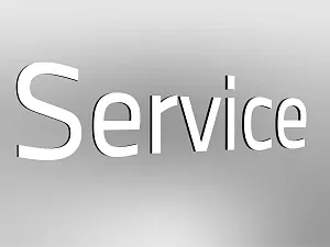 BMW Lettering “Service”, not illuminated, E1, WL