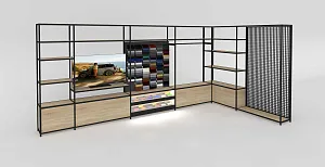 MINI Regal Sales L-Variante wandmontiert 400mm