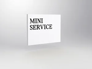 Front cover for MINI service module M4<br />
B 1400 x H 1050 mm