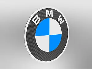 BMW logo size E0+ wall mounted, unlit