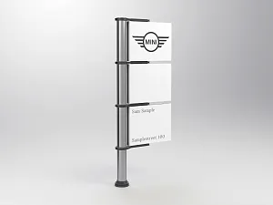 MINI pylon P3<br />
without dealer lettering and anchor cage