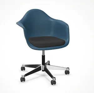 Eames Plastic Armchair RE PACC hard floor sea blue RE
