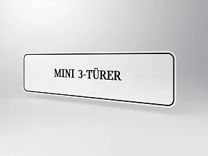 Typenschild MINI 3 TÜRER