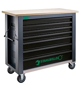 Mobile workbench WB 625 7 Drawers Anthracite, RAL 7016 L.500mm x W.1150mm x H.1045mm Mobile workbench WB 625 7 Drawers Anthracite, RAL 7016 L.500mm x W.1150mm x H.1045mm