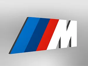 BMW M logo size E3 wall mounted, illuminated