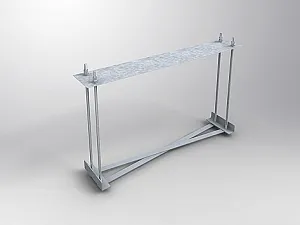 Anchor cage for directional sign / service pylon Anchor cage for directional sign / service pylon