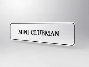 Model Plate MINI CLUBMAN