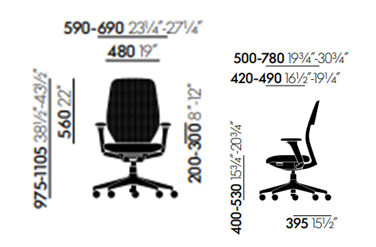 Office swivel Chair ACX light nero, Base aluminum, for hard floor. Office swivel Chair ACX light nero, Base aluminum, for hard floor.