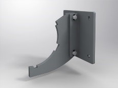 Wall holder for profile tube 200 mm