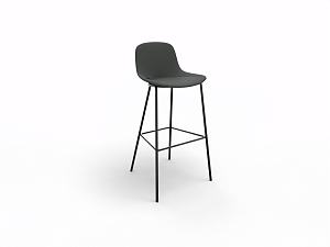 Bar stool high SHERU  black Bar stool high SHERU  black
