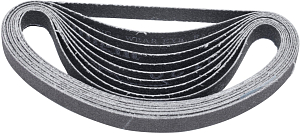 Abrasive belt set, 10 pcs