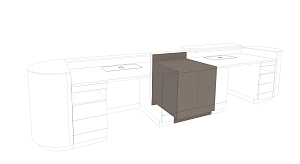 Counter sideboard with two doors Counter sideboard with two doors