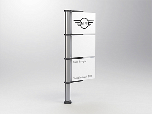 MINI pylon P4<br />
without dealer lettering and anchor cage