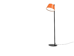 Floor lamp TAM TAM P with orange shade