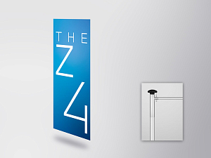 BMW THE Z4 flag (horizontal) (80515A49751)