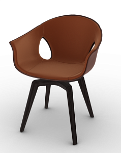 Ginger Chair - Saddle Extra, fixed base Ginger Chair - Saddle Extra, fixed base