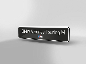 Model plate BMW 5 Series Touring M