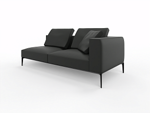Sofa with one armrest right 2,5 seater JAAN LIVING black Sofa with one armrest right 2,5 seater JAAN LIVING black