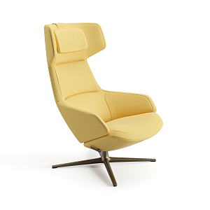 Lounge Chair Aston Club yellow Lounge Chair Aston Club yellow