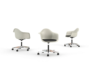 Plastic Armchair EAMES PACC für Hartboden