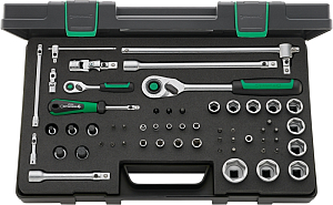 Socket wrench set 1/4" 1/2"&nbsp;&nbsp;40/52/45/12 QR 57pcs