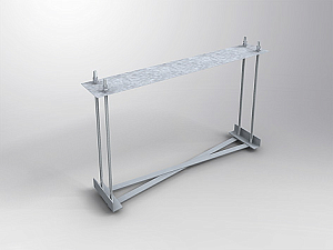 Anchor cage for directional sign / service pylon Anchor cage for directional sign / service pylon