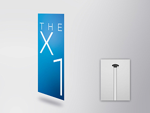 BMW THE X1 flag (vertical) (80515A49859)