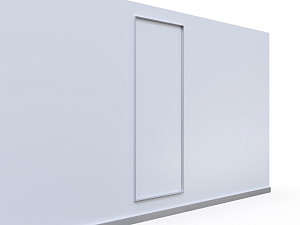 Aluminum frame for wall communication unilluminated 100x250 cm