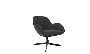 Sheru swivel armchair in black Sheru swivel armchair in black