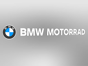 BMW MOTORRAD wordmark incl. logo brooch, one-line, white unlit, E0+