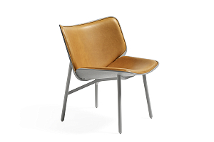 Lounge Chair DAPPER COGNAC & GREY