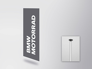 BMW Motorrad flag (vertical) (80515A498A9)