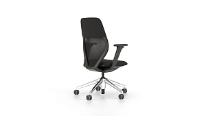 Office swivel Chair ACX light nero, Base aluminum, for carpet. Office swivel Chair ACX light nero, Base aluminum, for carpet.