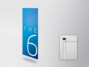 BMW THE 6 flag (horizontal) (80515A49752)