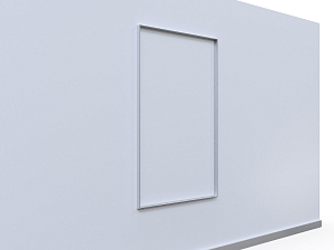 Aluminum frame for wall communication unilluminated 120x180 cm