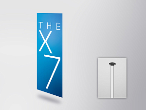 BMW THE X7 flag (vertical) (80515A49745)