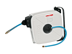 Hose reel closed version for compressed air or water