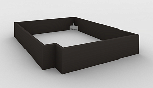 Reception desk corner plinth module Reception desk corner plinth module