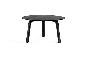 Side table BELLA oak black Ø60 X H32