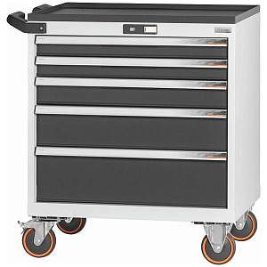 Roller cabinet with drawers 75 kg, 26×20G, Height mm / number of drawers:885/5 Roller cabinet with drawers 75 kg, 26×20G, Height mm / number of drawers:885/5