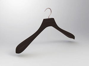 Heritage Jacket Hanger (dark wood). Set of 10 pieces