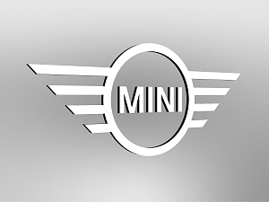 MINI Logo Größe E1 wandmontiert, unbeleuchtet
