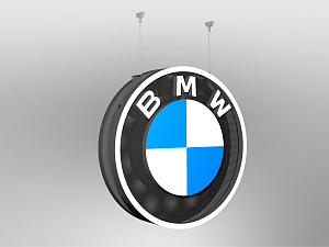 BMW logo size E4 Suspended double-sided, illuminated