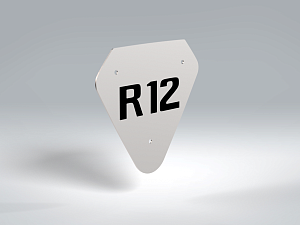 Motorcycle type sign R12