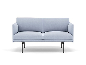 Sofa Outline Studio 2-seater - fabric KVADRAT