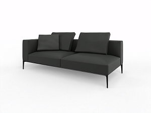 Sofa with one armrest left 2,5 seater JAAN LIVING black Sofa with one armrest left 2,5 seater JAAN LIVING black
