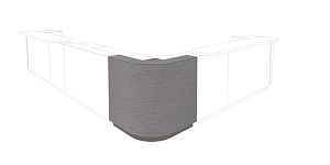 Finishing element/corner section (90° quarter circle) Finishing element/corner section (90° quarter circle)