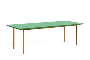 Table TWO- COLOUR 90 x 200 cm Ochre & Green mint