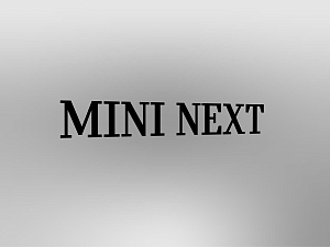 MINI Lettering "MINI NEXT", black, unlit, E1