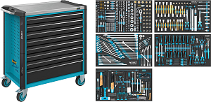 Tool trolley ∙ with assortment of 440 pcs